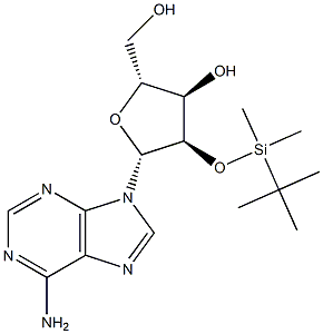 2'-O-tert-Butyldimethylsilyladenosine Structure
