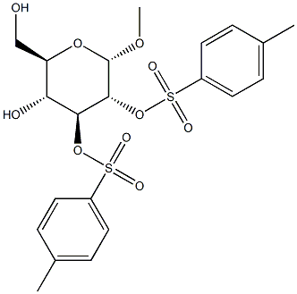 Methyl 2,3-di-O-p-toluenesulfonyl-a-D-glucopyranoside Struktur