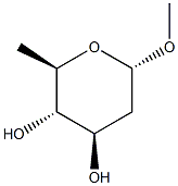 Methyl 2,6-dideoxy-a-D-glucopyranoside 结构式