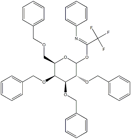 2,3,4,6-Tetra-O-benzyl-D-galactopyranosyl N-phenyl trifluoroacetimidate 结构式