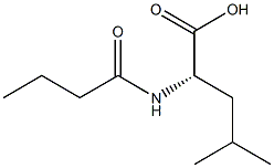 N-丁酰亮氨酸 结构式