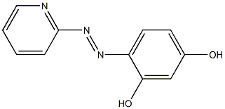 4-(2-pyridylazo)-resorcinol indicator solution Struktur