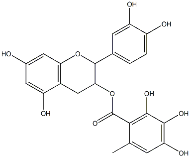 (-)-epicatechin-3-O-gallate Struktur