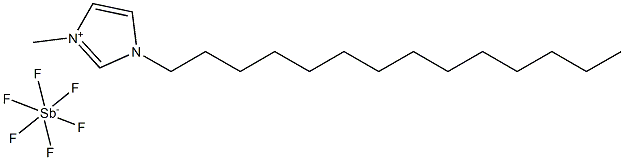 1-Tetradecyl-3-MethylImidazolium hexaFluoroAntimonate Structure