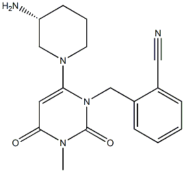 2-[[6-[(3R)-3-amino-1-piperidinyl]-3,4-dihydro-3-methyl-2,4-dioxo-1(2H)-pyrimidinyl] Methyl]benzonitrile