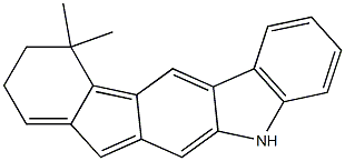 5,7-二氢-7,7-二甲基茚 [2,1-B] 并咔唑,,结构式