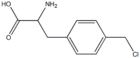 4-氯甲基-DL-苯丙氨酸, , 结构式