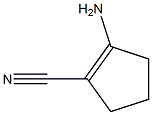 2-氨基-1-腈基-1-环戊烯, , 结构式