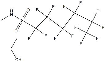 N-甲基全氟己基磺酰胺基乙醇,,结构式