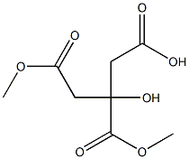 柠檬酸二甲酯 结构式