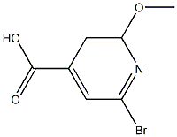 2-bromo-6-methoxyisonicotinic acid Structure