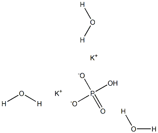 Dipotassium phosphate trihydrate Structure