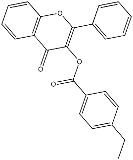 3-(4-ethylbenzoyloxy)flavone Structure