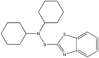 N,N-dicyclohexyl-2-benzothiazole sulfenamide Struktur