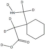 加巴喷丁-D6 结构式