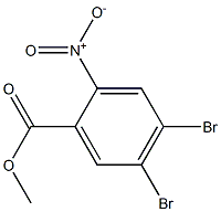 2-硝基-4,5-二溴苯甲酸甲酯,,结构式
