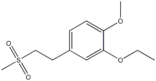 2-ethoxy-1-methoxy-4-(2-(methylsulfonyl)ethyl)benzene Structure