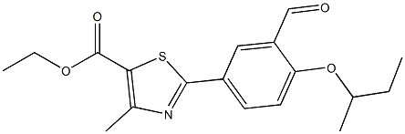 ethyl 2-(4-(sec-butoxy)-3-formylphenyl)-4-methylthiazole-5-
carboxylate|ethyl 2-(4-(sec-butoxy)-3-formylphenyl)-4-methylthiazole-5-
carboxylate