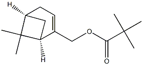 ,2-DIMETHYL-PROPIONIC ACID (1R,5S)-6,6-DIMETHYL-BICYCLO[3.1.1]HEPT-2-EN-2-YLMETHYL ESTER Struktur