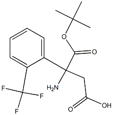 Boc-(RS)-3-Amino-3-(2-trifluoromethylphenyl)-propionic acid Structure