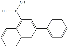 1-(3-phenylnaphthalene)boronic acid Struktur