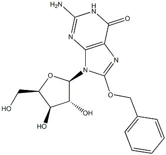 8-Benzyloxy-9-(beta-D-xylofuranosyl)guanine Structure