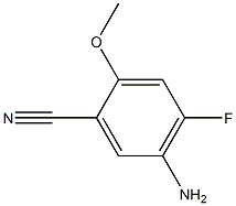 5-Amino-4-fluoro-2-methoxy-benzonitrile Struktur