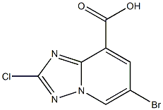 6-Bromo-2-chloro-[1,2,4]triazolo[1,5-a]pyridine-8-carboxylic acid