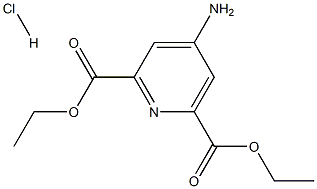 Diethyl 4-Aminopyridine-2,6-dicarboxylate Hydrochloride Structure