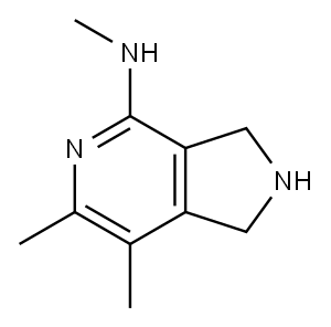 N,6,7-Trimethyl-2,3-dihydro-1H-pyrrolo[3,4-c]pyridin-4-amine Struktur