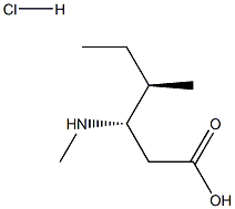 (3S,4R)-4-methyl-3-(methylamino)hexanoicacidhydrochloride Struktur