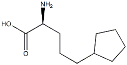 (S)-2-amino-5-cyclopentylpentanoicacid Struktur