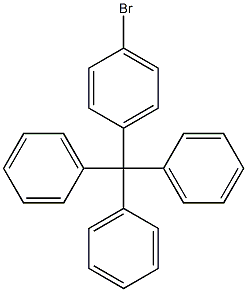 ((4-bromophenyl)methanetriyl)tribenzene Structure
