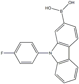 (9-(4-fluorophenyl)-9H-carbazol-2-yl)boronic acid Structure