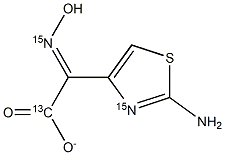 2-(2-Aminothiazole-4-yl)-2-hydroxyiminoacetate-13C,15N2|2-(2-Aminothiazole-4-yl)-2-hydroxyiminoacetate-13C,15N2
