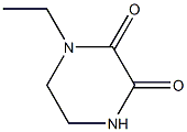 N-乙基-2,3-二氧代哌嗪,,结构式