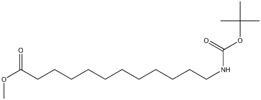 N-Boc-12-amino Dodecanoic Acid Methyl Ester, 1031684-74-8, 结构式