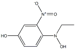 3-硝基-4-羟乙氨基苯酚 结构式