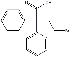 <双苯溴丁酸>2,2-二苯基-4-溴丁酸 2,2-二苯基-4-溴丁酸,,结构式