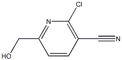 2-Chloro-6-hydroxymethyl-nicotinonitrile 结构式