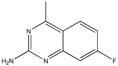 7-Fluoro-4-methyl-quinazolin-2-ylamine 结构式