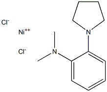 Dimethyl[(1-pyrrolidinyl)phenyl]-amine nickel(II) chloride Structure