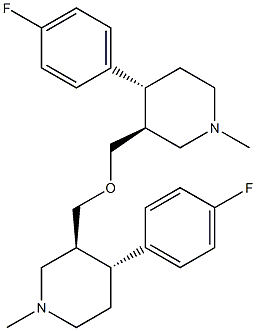 (3S,3'S,4R,4'R)-3,3'-(oxybis(methylene))bis(4-(4-fluorophenyl)-1- methylpiperidine)