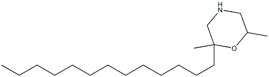 十三烷基-2,6-二甲基吗啉,,结构式