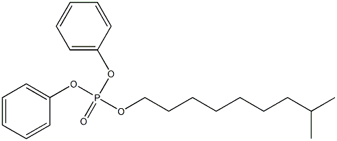 磷酸二苯异癸酯,,结构式