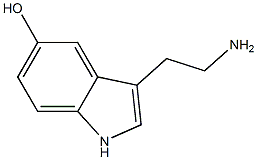 5-hydroxytryptamine Struktur