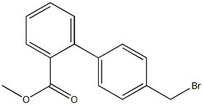 4'-bromomethylbiphenyl-2-carboxylic acid methyl ester Struktur