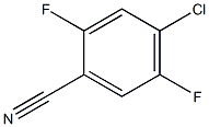 4-氯-2,5-二氟苯腈, , 结构式
