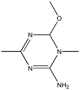2-amino(N-methyl)-4-methyl-6-methoxy-1,3,5-triazine 化学構造式