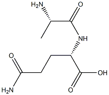 N-(2)-L-alanyl-L-glutamine Structure